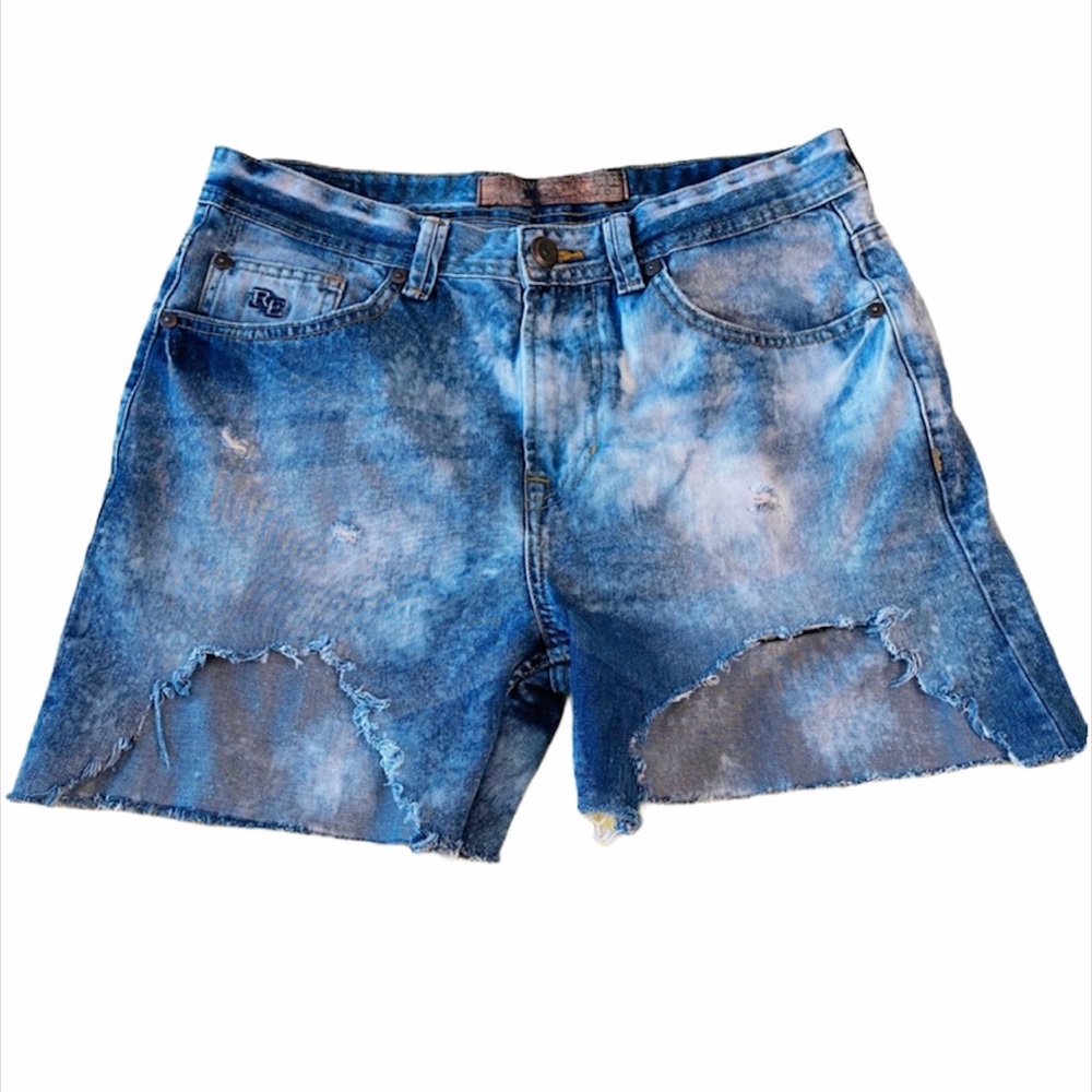 Unisex Distressed & Bleached CutOff Short Shorts